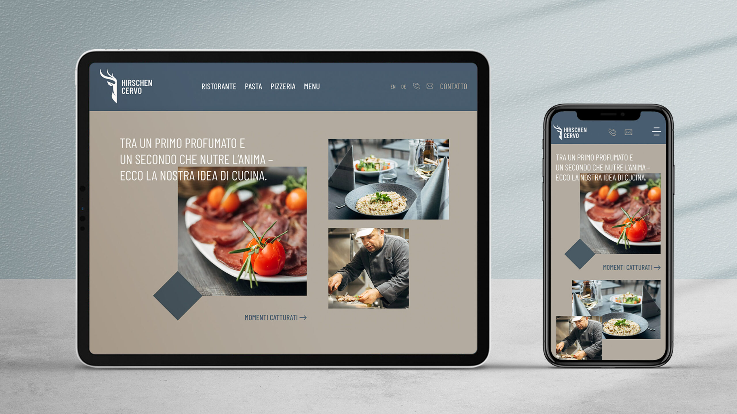 Webdesign und Logodesign für Restaurant