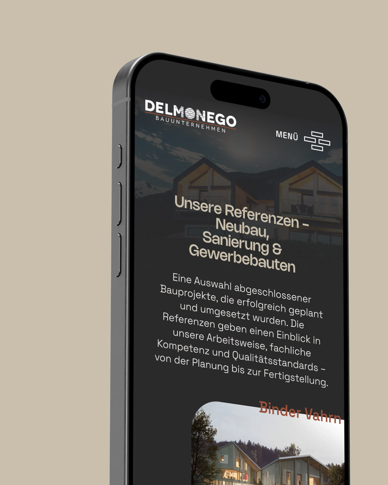 Webseite Bauunternehmen in Südtirol