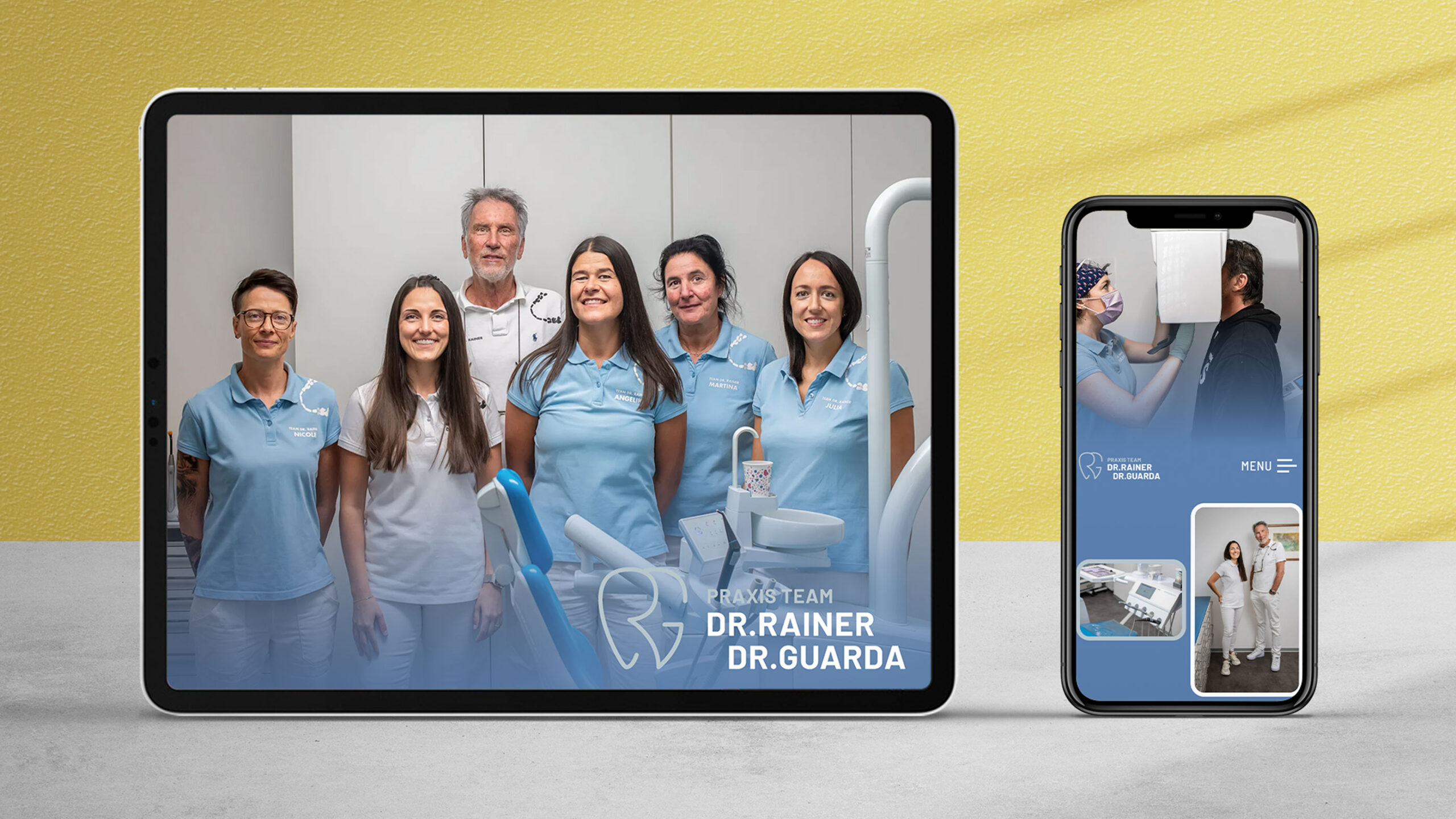 Webdesign Praxis Team zahnarzt